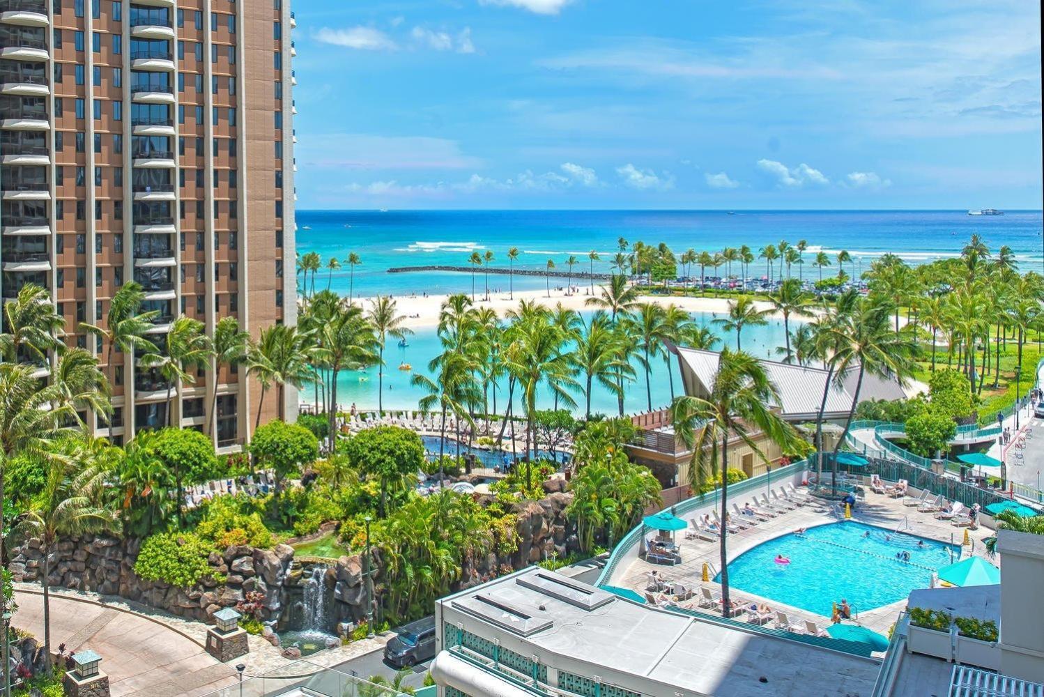 Ilikai Tower One Bedroom Lagoon View Waikiki Condos With Lanai & Free Wifi Honolulu Quarto foto