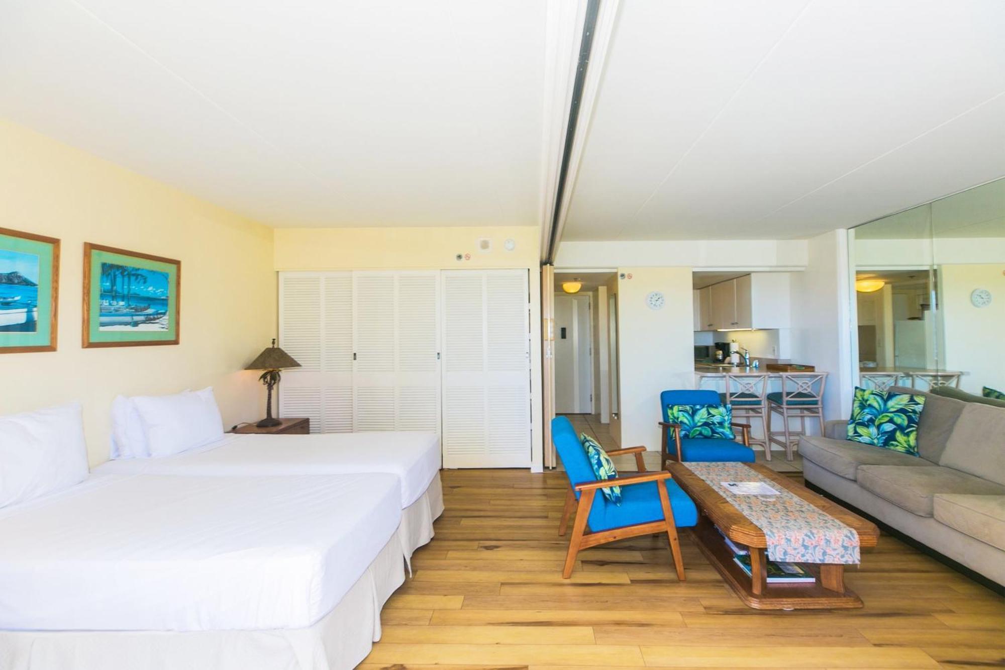 Ilikai Tower One Bedroom Lagoon View Waikiki Condos With Lanai & Free Wifi Honolulu Quarto foto