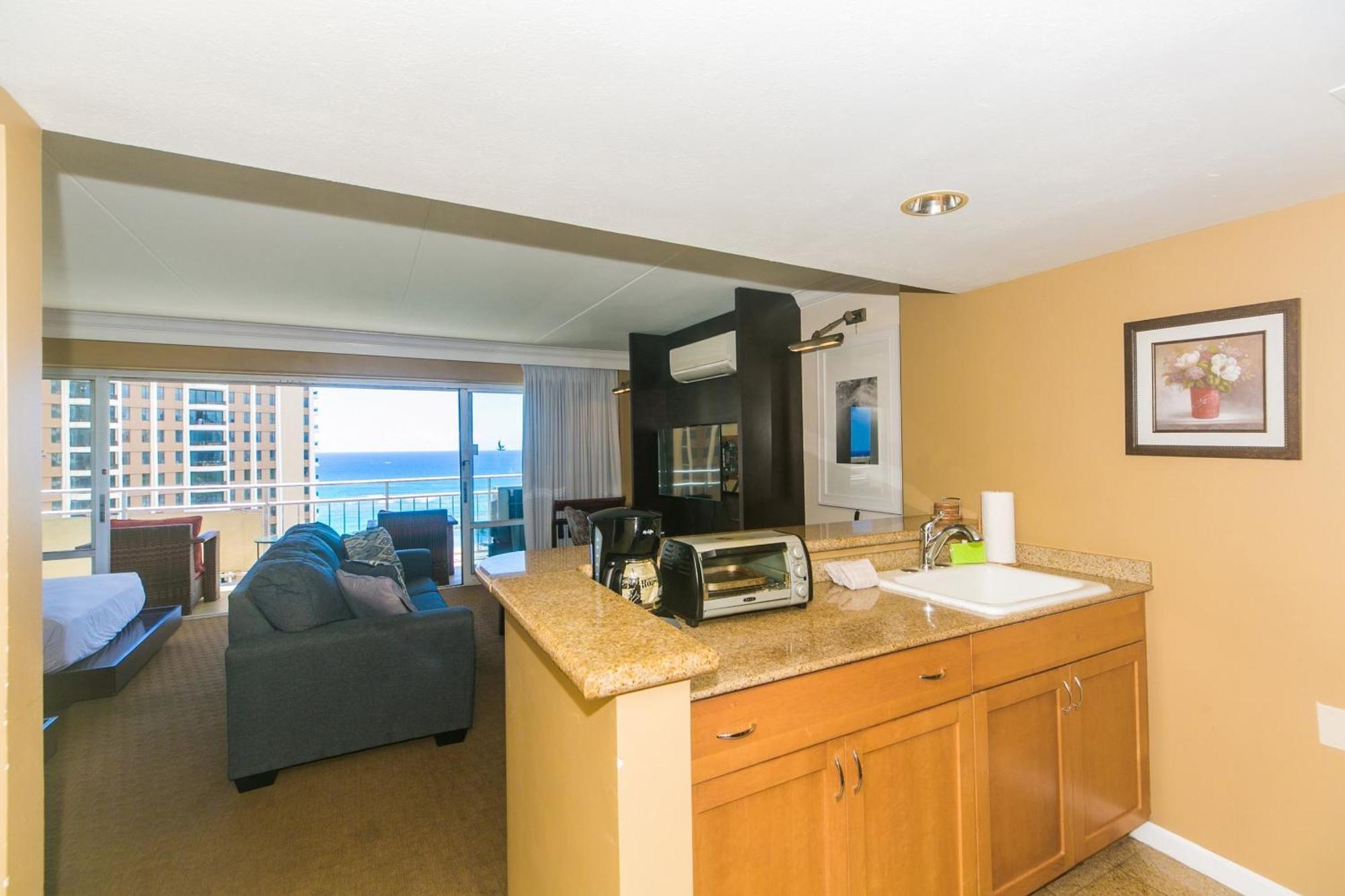 Ilikai Tower One Bedroom Lagoon View Waikiki Condos With Lanai & Free Wifi Honolulu Quarto foto