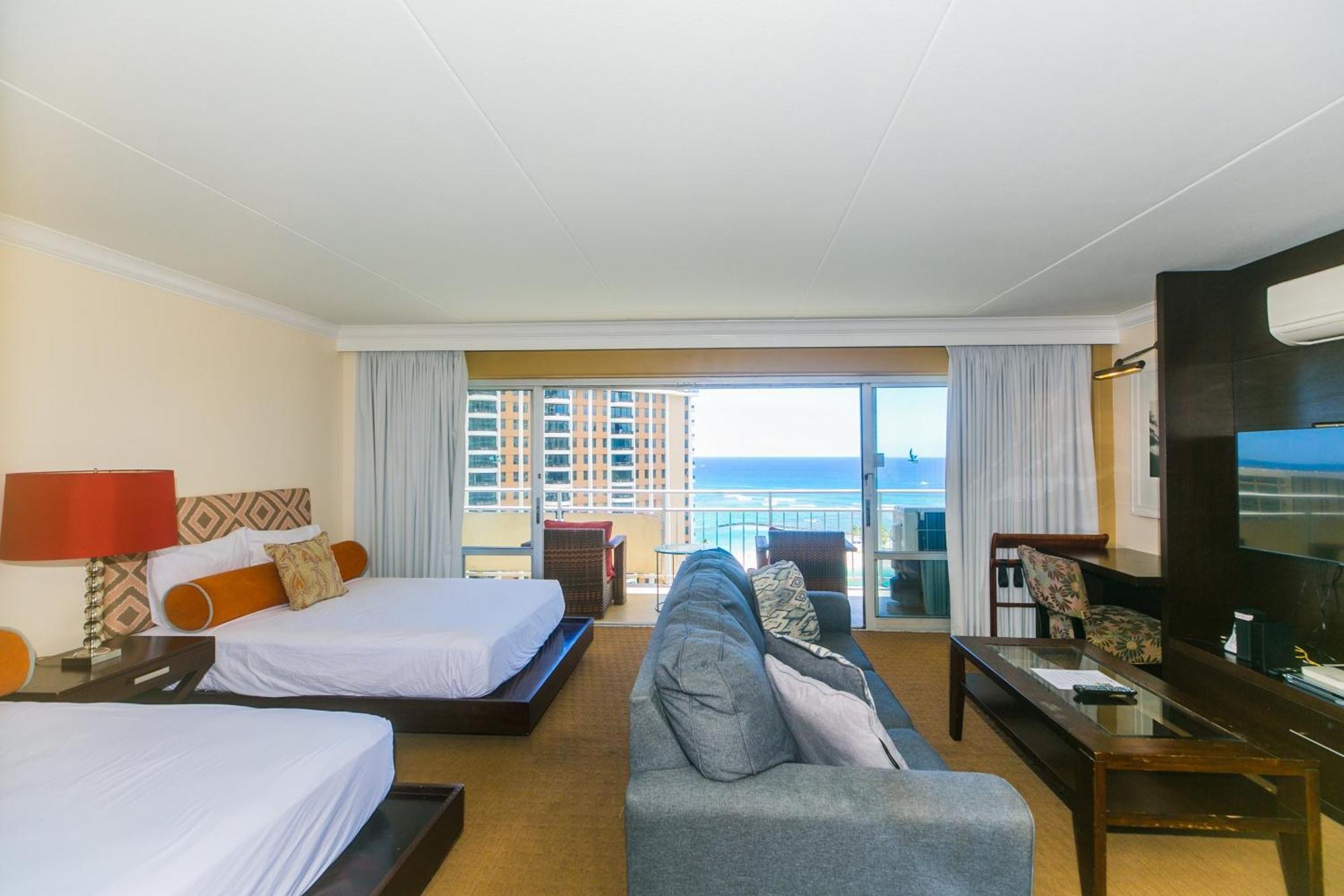 Ilikai Tower One Bedroom Lagoon View Waikiki Condos With Lanai & Free Wifi Honolulu Quarto foto